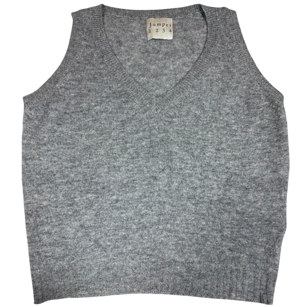 Jumper 1234 Cashmere Sweater Vest V Neck Tank Top XS S Quiet Luxury Minimalist